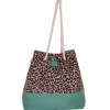 Borsa Donna con fantasia animalier e manici in corda Camomilla Milano