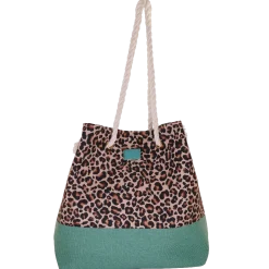 Borsa Donna con fantasia animalier e manici in corda Camomilla Milano
