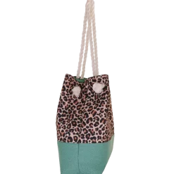 Borsa Donna con fantasia animalier e manici in corda Camomilla Milano