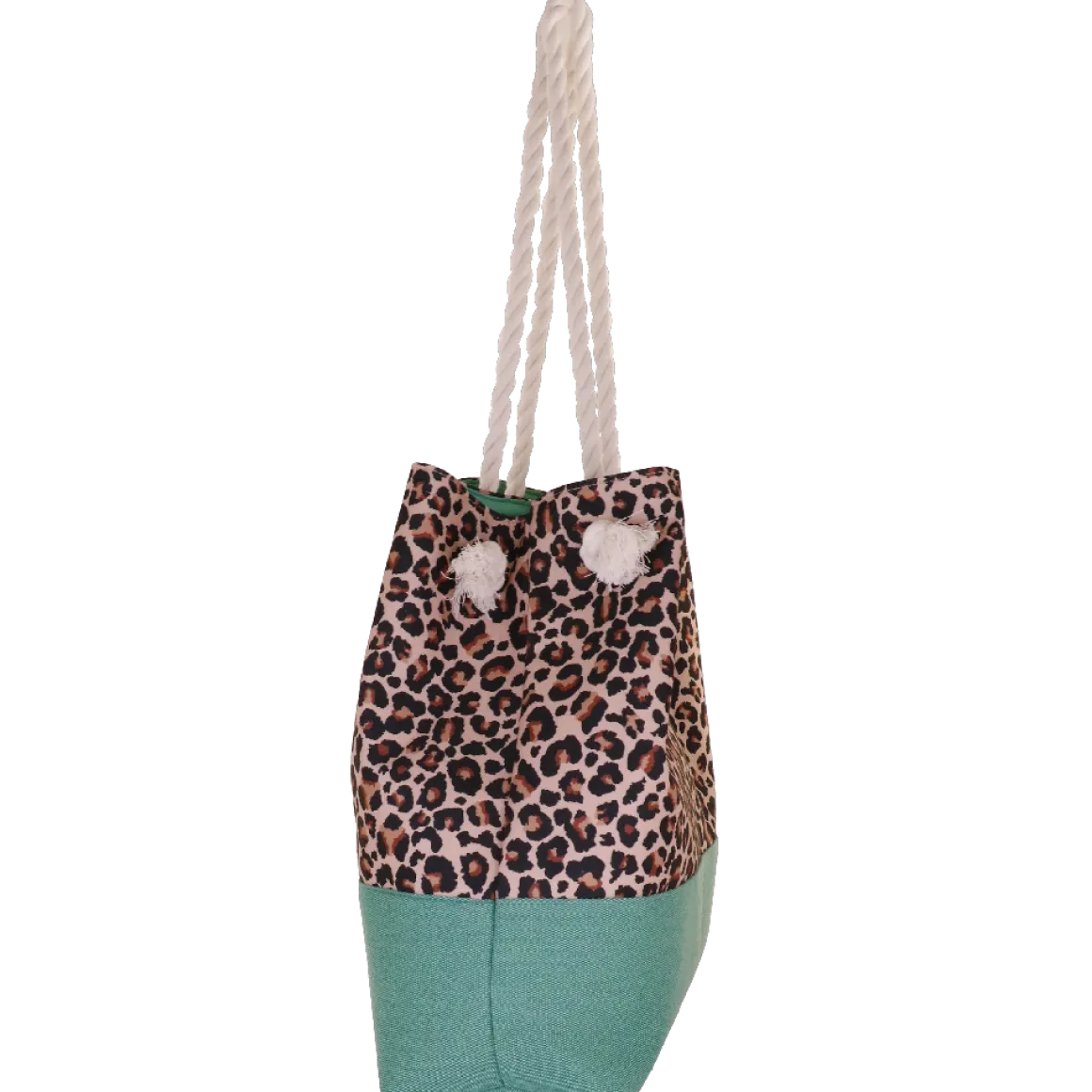 Borsa Donna con fantasia animalier e manici in corda Camomilla Milano