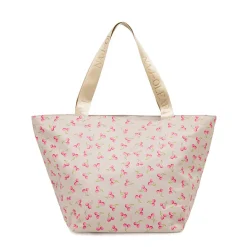 Borsa mare da Donna beige con fantasia ciliegie Naj Oleari