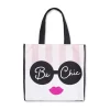 Borsa Mare in Tessuto Camomilla Milano Donna a Righe rosa e bianco