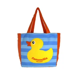 Borsa mare multicolore da Donna con stampa anatra Camomilla Milano