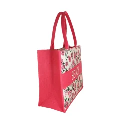 Borsa mare rosa con rose Camomilla Milano
