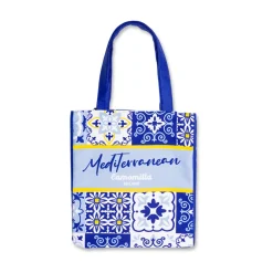 Borsa Mare shopper Camomilla Milano Donna in Tessuto Mediterranean