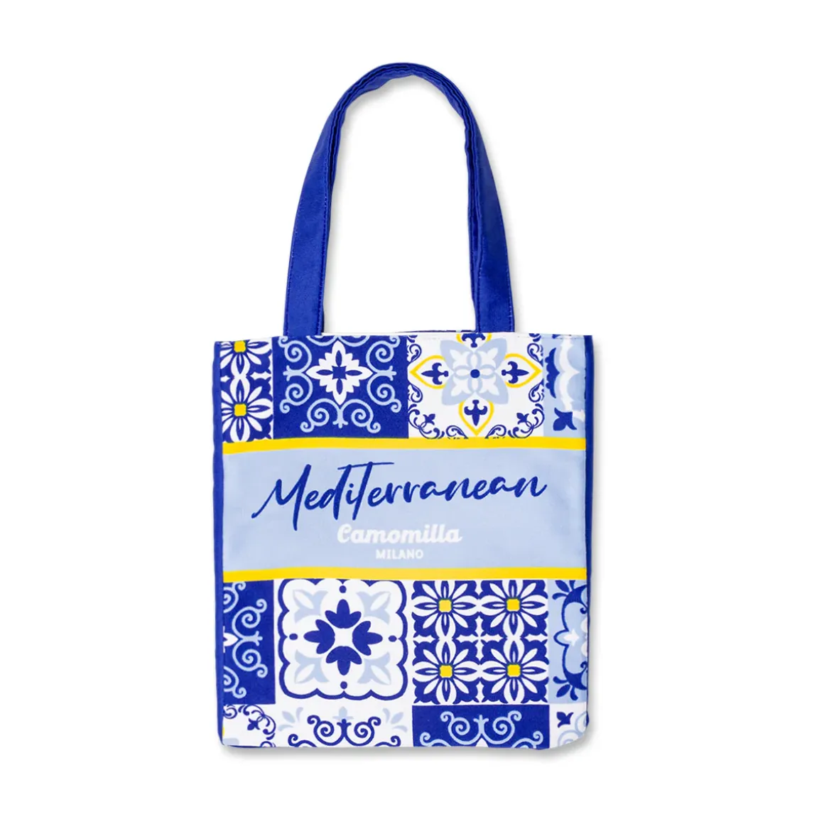 Borsa Mare shopper Camomilla Milano Donna in Tessuto Mediterranean
