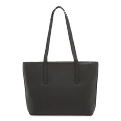 Borsa nera da Donna con dettagli fiori e trama saffiano Carrera Jeans