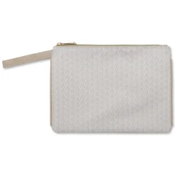 Borsa pochette beige da Donna con stampa logo Dimensione Danza