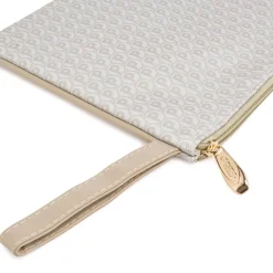 Borsa pochette beige da Donna con stampa logo Dimensione Danza