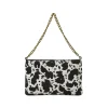 Borsa Pochette Bianca da Donna con stampa animalier Lora Ferres