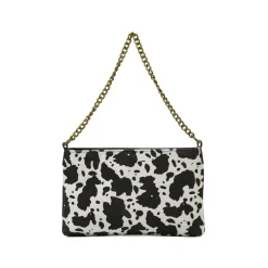 Borsa Pochette Bianca da Donna con stampa animalier Lora Ferres