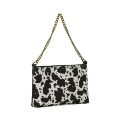 Borsa Pochette Bianca da Donna con stampa animalier Lora Ferres