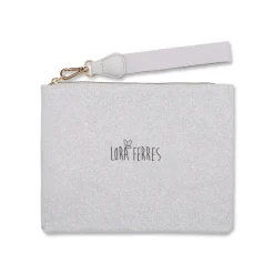 Borsa Pochette mare Argento da Donna con logo frontale Lora Ferres On The Beach