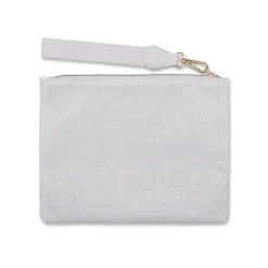 Borsa Pochette mare Argento da Donna con logo frontale Lora Ferres On The Beach