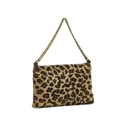 Borsa pochette Marrone da Donna con stampa animalier Lora Ferres