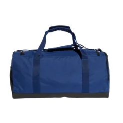 Borsa sportiva blu con logo frontale adidas
