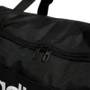 Borsa sportiva nera con logo frontale adidas