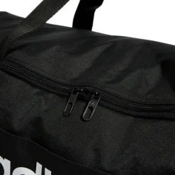 Borsa sportiva nera con logo frontale adidas