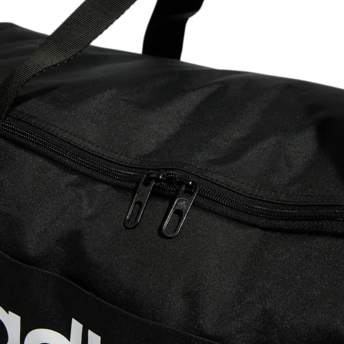Borsa sportiva nera con logo frontale adidas
