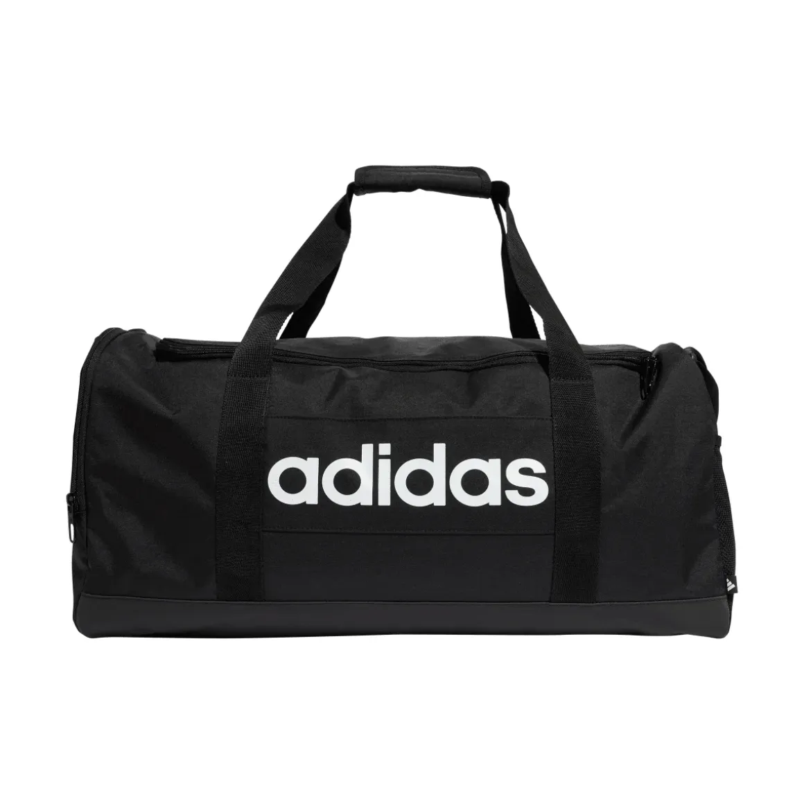 Borsa sportiva nera con logo frontale adidas