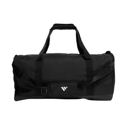 Borsa sportiva nera con logo frontale adidas