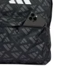 Borsa sportiva nera Unisex con stampa adidas