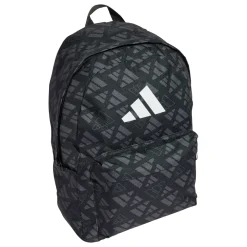 Borsa sportiva nera Unisex con stampa adidas