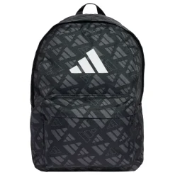 Borsa sportiva nera Unisex con stampa adidas