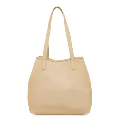 Borsa Tote bag beige da Donna con bottone magnetico Lora Ferres
