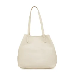 Borsa Tote bag bianca da Donna con bottone magnetico Lora Ferres