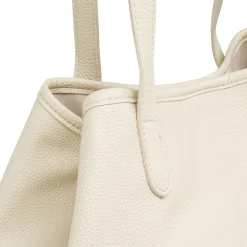 Borsa Tote bag bianca da Donna con bottone magnetico Lora Ferres
