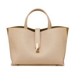 Borsa Tote Bag donna rosa Lora Ferres con tracolla e dettaglio dorato