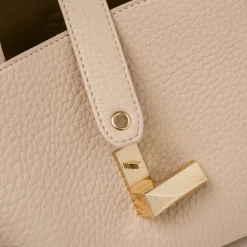 Borsa Tote Bag donna rosa Lora Ferres con tracolla e dettaglio dorato