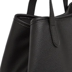 Borsa Tote bag nera da Donna con bottone magnetico Lora Ferres