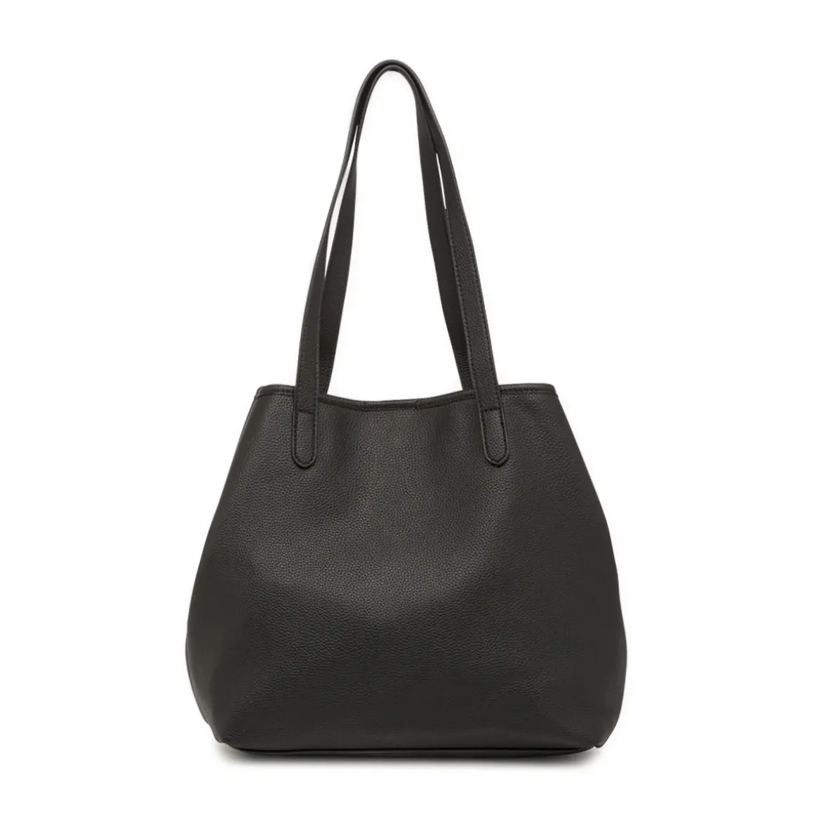 Borsa Tote bag nera da Donna con bottone magnetico Lora Ferres