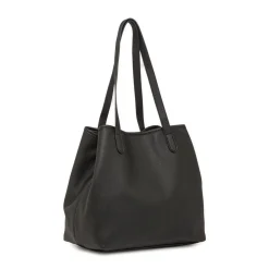 Borsa Tote bag nera da Donna con bottone magnetico Lora Ferres
