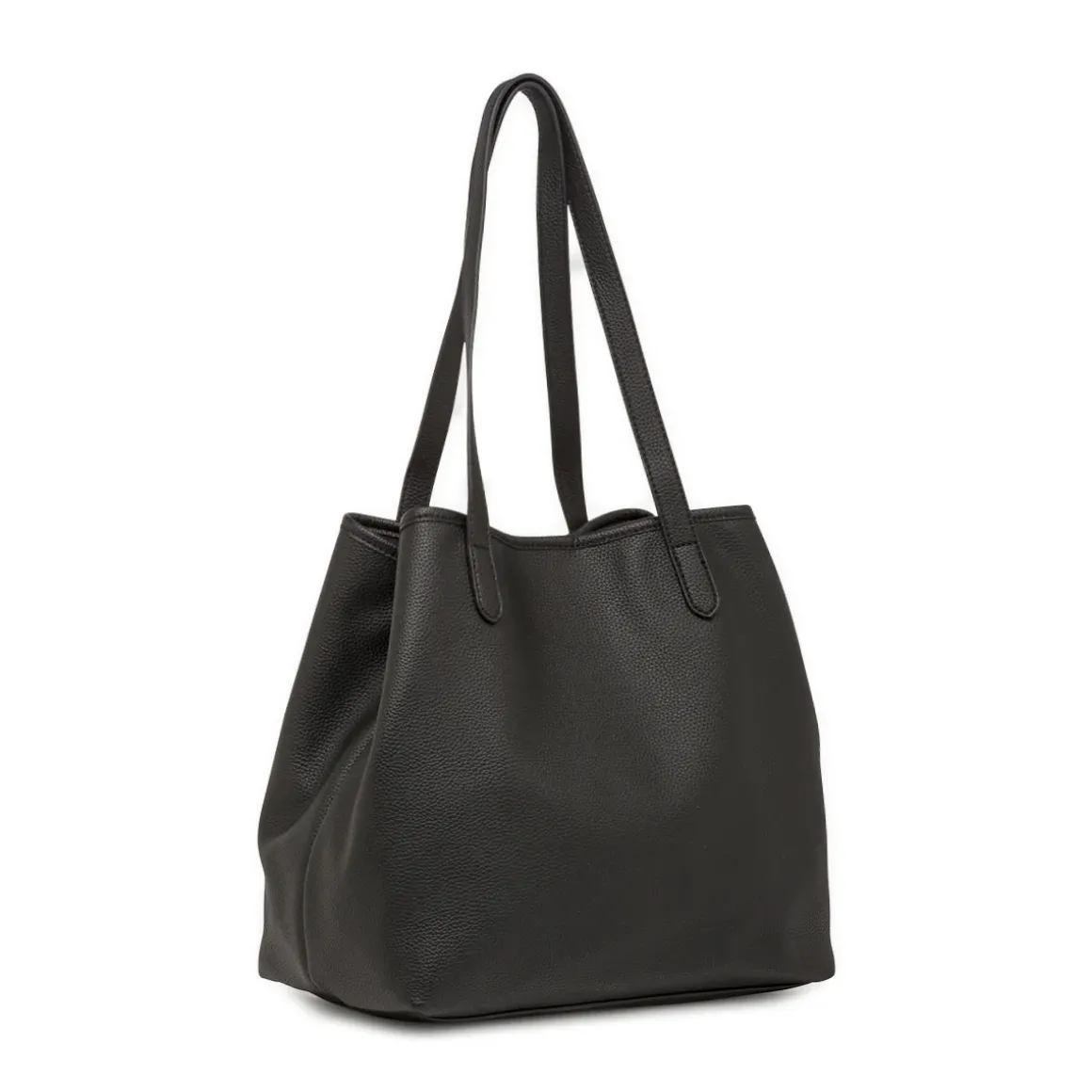 Borsa Tote bag nera da Donna con bottone magnetico Lora Ferres