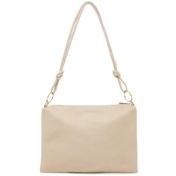 Borsa tracolla da Donna beige con anelli dorati Lora Ferres