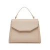 Borse da donna Lora Ferres rosa a mano con logo charm e tracolla