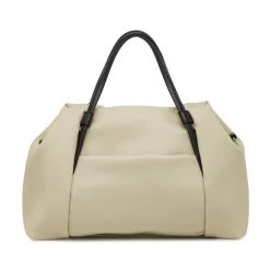 Borse Donna da donna beige Lora Ferres con manici e tracolla neri