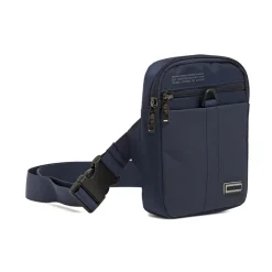 Borsello a Tracolla Blu da Uomo con zip e multi-tasche Americanino