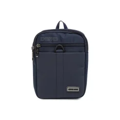 Borsello a Tracolla Blu da Uomo con zip e multi-tasche Americanino