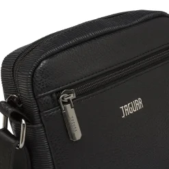 Borsello a tracolla nero Uomo con tasche e tracolla regolabile Jaguar