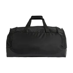 Borsone nero adidas con grande logo bianco per palestra o viaggi