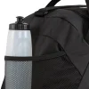Borsone sportivo nero con tasche e tracolla con logo Puma Phase