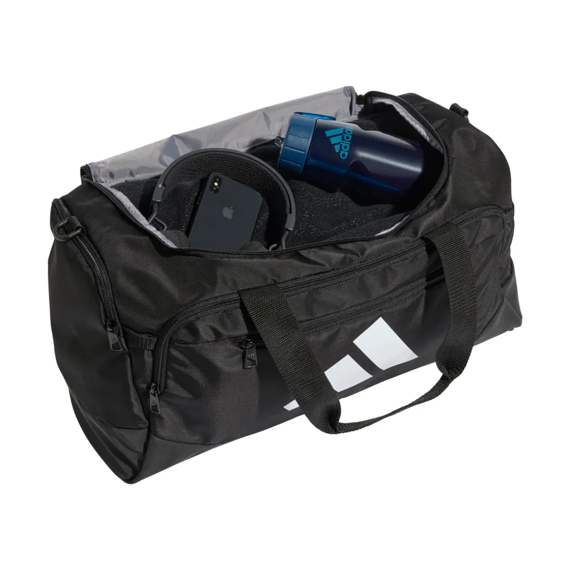 Borsone sportivo unisex adidas nero per allenamento