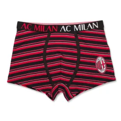 Boxer rossoneri da bambino con logo Milan