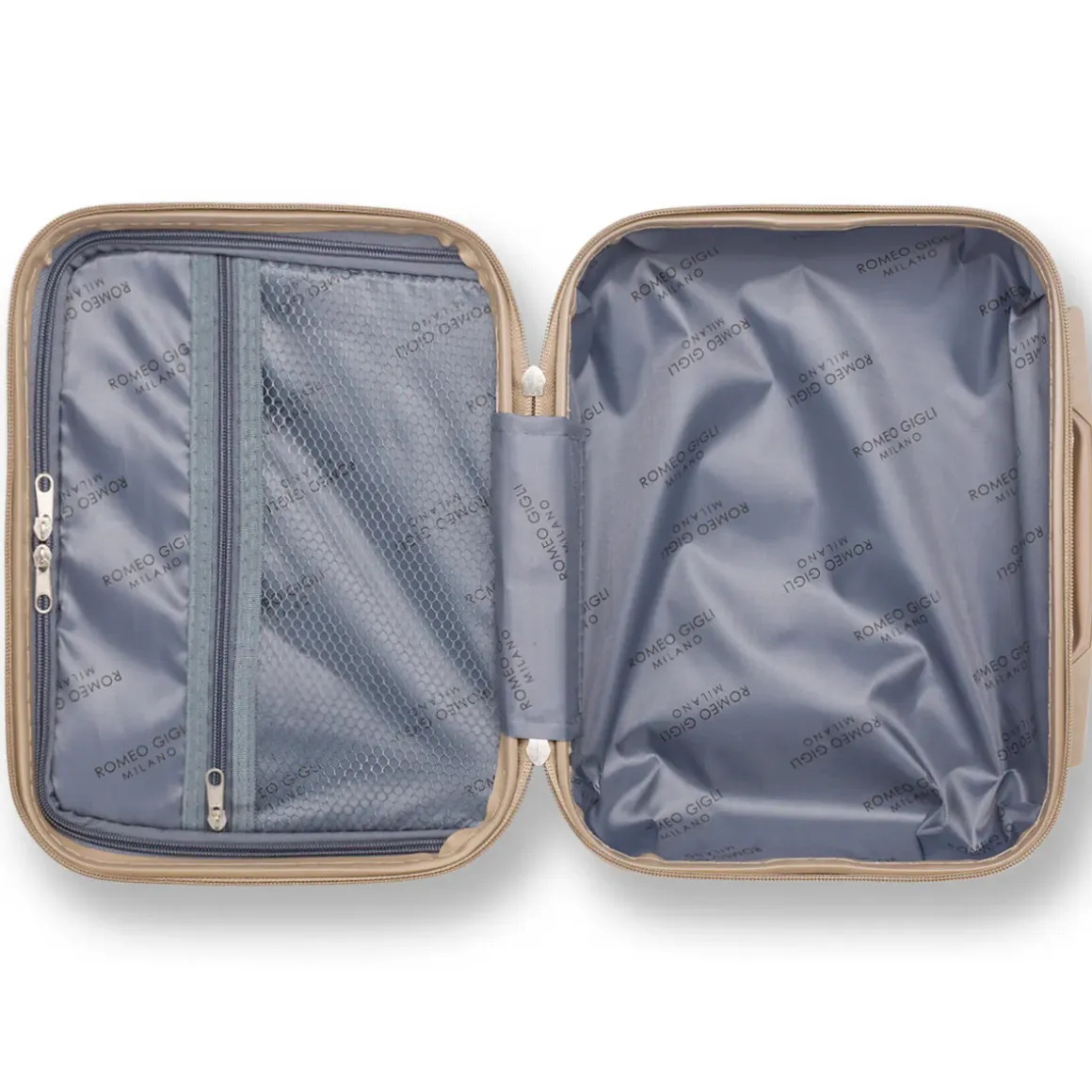 Cabin bag color champagne piccola Romeo Gigli Milano