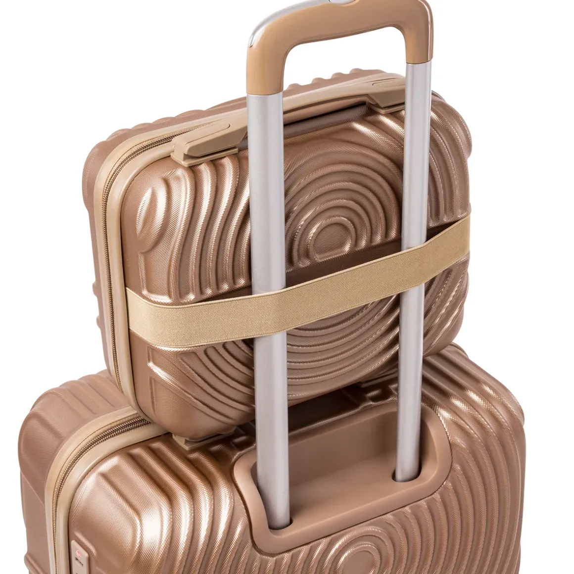 Cabin bag color champagne piccola Romeo Gigli Milano