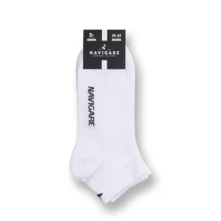Calzini corti bianchi da Uomo set da 3 paia con logo Navigare